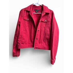 Lauren Jeans Co Ralph Lauren Red Denim Jacket Medium